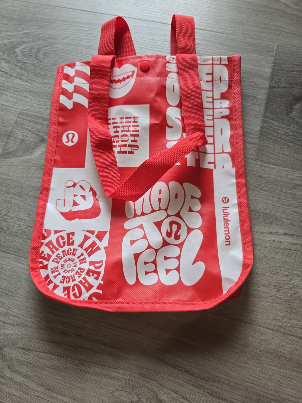 lululemon athletica Kids Coral-Red Graphic Tote